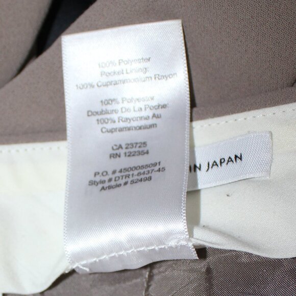 Babaton Straight Classic front zip side slide pockets Pants woman size 6 - Picture 6 of 8